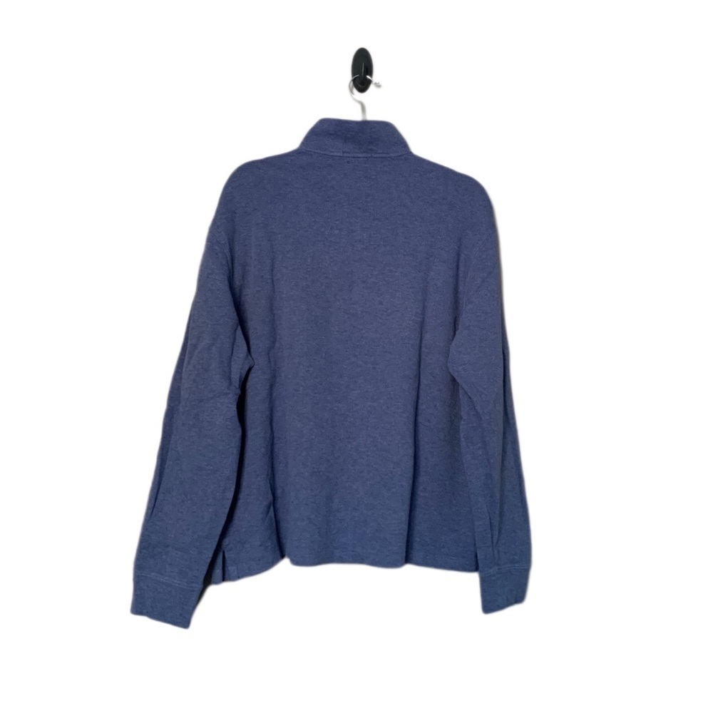 Polo pullover sweatshirt sweater blue zip up - Picture 8 of 11